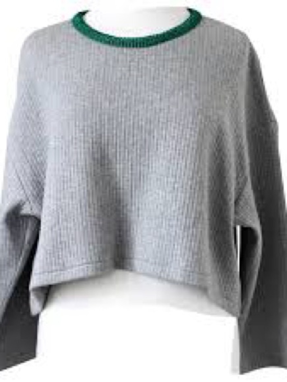 NWT - Vika Gazinskaya - Quilted Jumper top in Light Grey Size 38 / Small